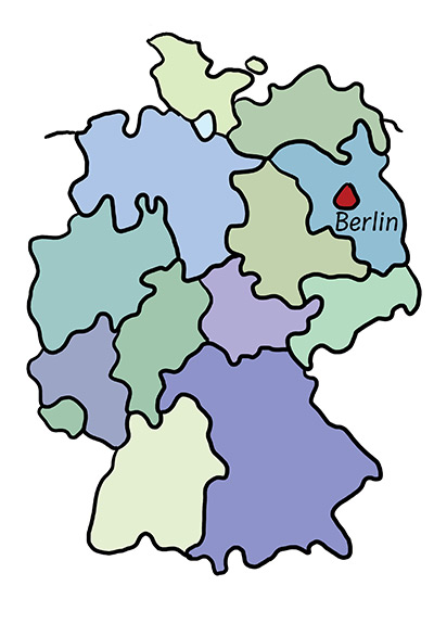 bundesdeutschland_berlin Sachsen-Anhalt auf der Deutschlandkarte