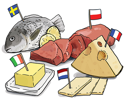 gegenstand_essen-fahnen Sachsen-Anhalt auf der Deutschlandkarte